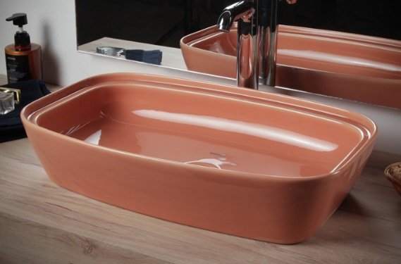 Smanni Fang 60 Çanak Lavabo 60x37 Cm Hardal